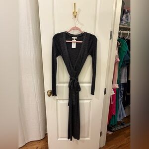 Flying Tomato Shimmering Black Knit Top